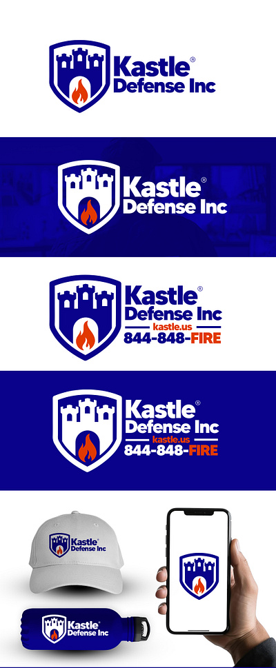 Kastle Defense Inc logo design.