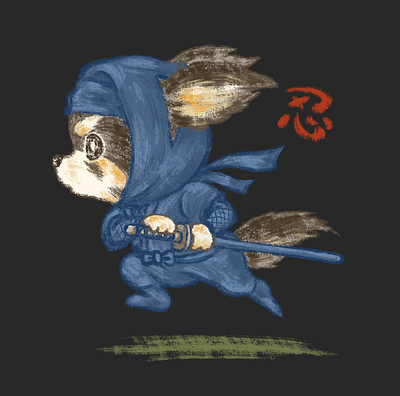 Ninja Chihuahua animal character character design chihuahua dog ninja pet puppy