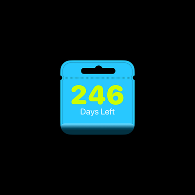 Days Until Something — IOS Widget Challenge Day 8 ios mobile app ui ux widget