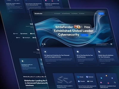 Cybersecurity Landing Page - UI Design ai security bitcoin cloud cyber hacking cyber security cybersecurity data pricacy digital agency hacking hosting landing page landing page design security design security landing page technology uiux web design web3 website