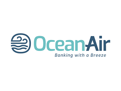 Ocean Air Logo Animation animation branding design graphic design illustration logo minimal motion graphics typography vector