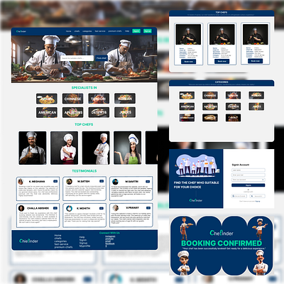 CHEF BOOKING WEBSITE branding chef chef2024 chefbooking chefwebsite design figma homepage homepagedesign hotel restaurant ui uiinspiration uiux website