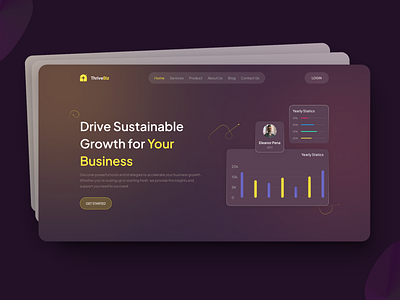 Growth Your Business - Landing Page business growth design graphic design landingpage productpage ui user interface ux web page webdesign