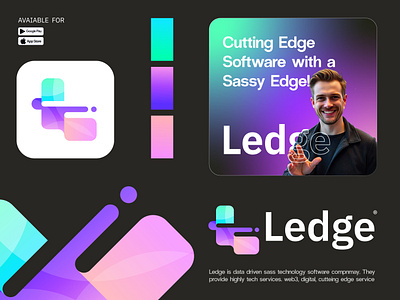 Ledge cutting edge sass technology software L letter logo abstract logo app icon mark brand identity branding brandmark design fintech data cutting edge illustration letter l logo logo logo creation logo design logo designer logotype modern futuristic logo modern logo print symbol tech digital saas web3 technology