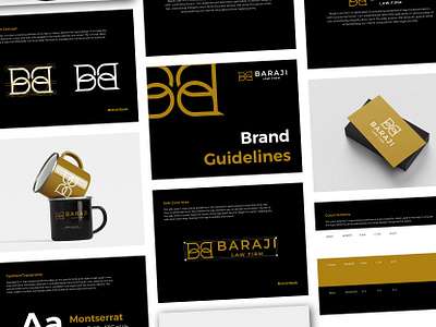 Baraji Law Firm - Firm Law Logo & Brand Guidelines branding clean clear concept design graphic design illustration logo ui vector