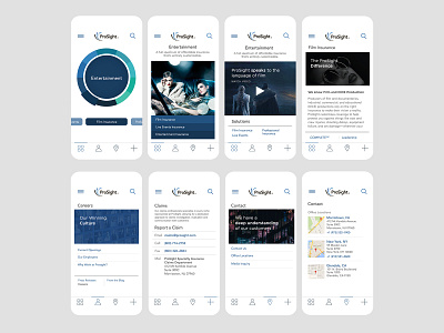 Prosight creative direction illustration insurance mobile app product design uiux user experience visual design