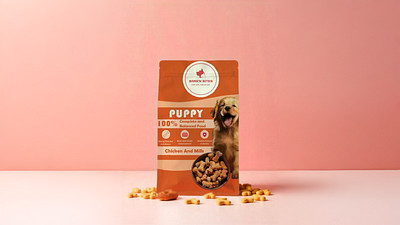 Product Packaging Design For A pet Food Brand best branding design food graphic design illustration logo packaging design pet food product packaging design typography ui vector