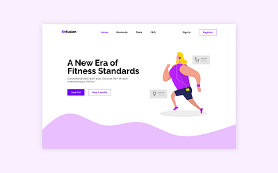 Gym Website Homepage gym homepage ui web design web ui