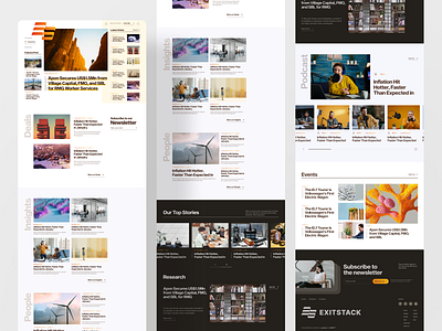 Exitstack - Startup magazine website design article article website blog design diaspora exitstack index page magazine news resource startup uidesign uxdesign vc venture capital web web design web site website website design for article