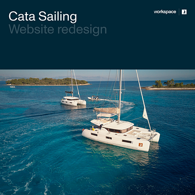 Cata Sailing - custom web design & development boat charter croatia design logo sailing ui ux web yacht