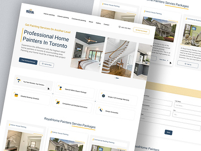 Royal Home Painter design figma homepage landing page productdesign redesign ui ux website