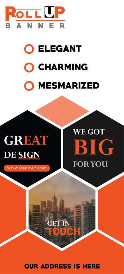 Branding Roll Up Banner brand branding graphic design illustrator logo roll up banner