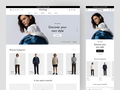 Fashion eCommerce website design resources fashion fashion design fashion ecommerce fashion landing page fashion website mobile app mobile responsive responsive design shopify shopify ecommerce shopify shop shopify store summer fashion ui design ux design web application williamhaiken winter fashion winter fashion ecommerce