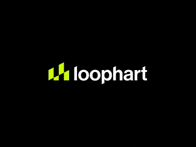 loophart branding clean design exercise fitness graphic grid identity lettering logo minimal move rebranding run running simple sport sports symbol type