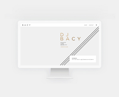 DJ Bacy design design direction dj music responsive responsive website uiux visual design website