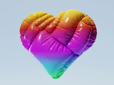 Heart balloon 3d 3drender animation blender cinema4d digitalart heart microsoft motion graphics visualization