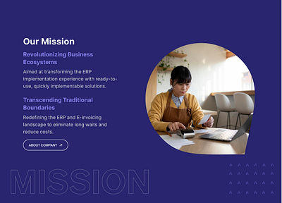 Empowering Vision: Mission Section Design for Modern Brands branding branding inspiration graphic design minimalist aesthetic mission statementt modern web design ranjith ramesh responsive layout user centric uxui inspiration vision driven design