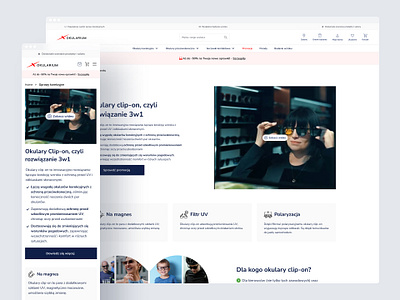 okularium.pl - Landing Page landing landing page landing page design mobileweb web design
