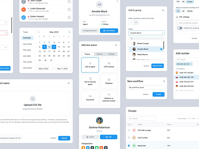 CloudTalk Design System App call center components interface platform ui