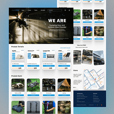 ✨Redesign Website ALLTREK✨ alltrek animation freelance landing page outdoor ui ui design uidesign uiux web design