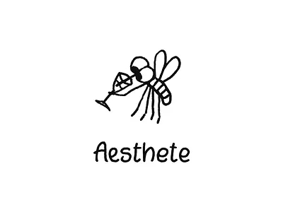 Mosquito aesthete bar branding design dribbble esthete glass graphic design icon illustration logo logotype mosquito wine