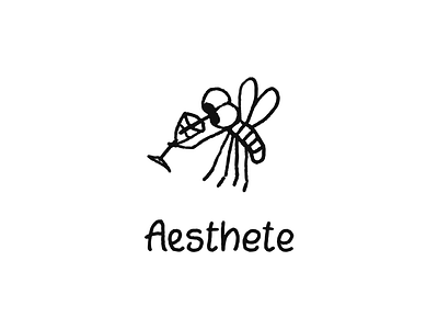 Mosquito aesthete bar branding design dribbble esthete glass graphic design icon illustration logo logotype mosquito wine