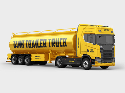 Tank Trailer Truck advertising cab car commercial diesel fuel gasoline heavy international logo long mockup mockups tir trailer transport truck tunk vehicle