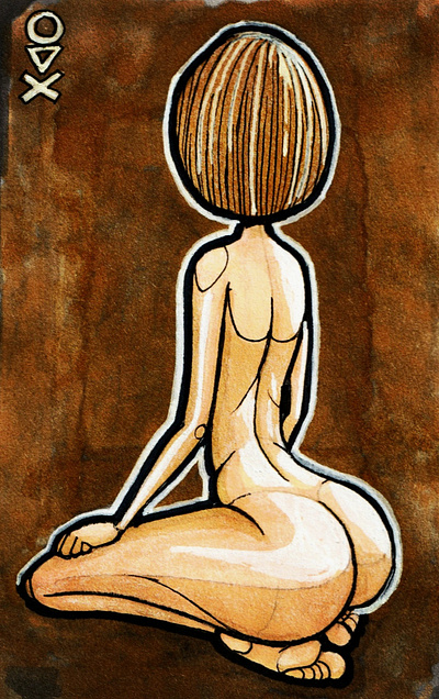 Nude_12 drawing illustration marker nude