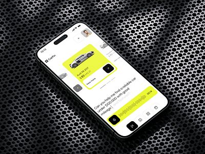 CarFin - Car AI Assistant ai app assistant auto car crm dashboard design interface mobile product saas service ui ux