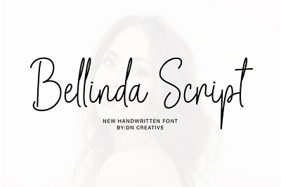 Bellinda Script crafting font cute font handwritten monoline new font script script font