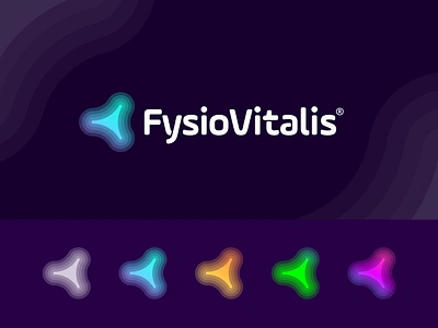 FysioVitalis - Logo Design active brand identity design branding creative logo freelance logo design gradient logo health human illustration jeroen van eerden lifestyle logo modern logo motion organic design organic logo physics recovery sport vital