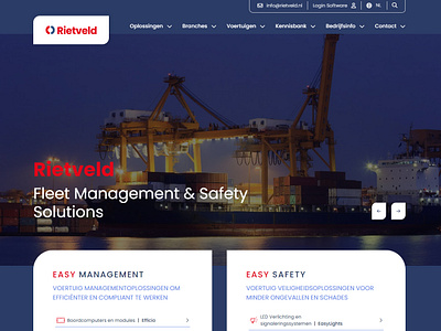 Meer conversie met de nieuwe website voor Rietveld design fleetmanagment prototyping ui ux webdesign