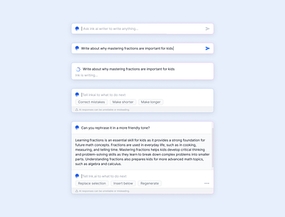 Ink.ai’s Smart Text Editor ai conversation ai powered text editor blog chatgpt collaboration tool comment system educational communication innovative ui interactive tables product design real time feedback sass smart writing assistant streamlined workflow text editor