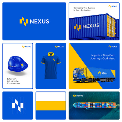 Nexus Logistics Logo Branding | Allyana Studio boldandelegant brandidentity brandingexpert brandingidentity design designjourney logisticsbranding logisticslogo logodesign modernbranding visualidentity