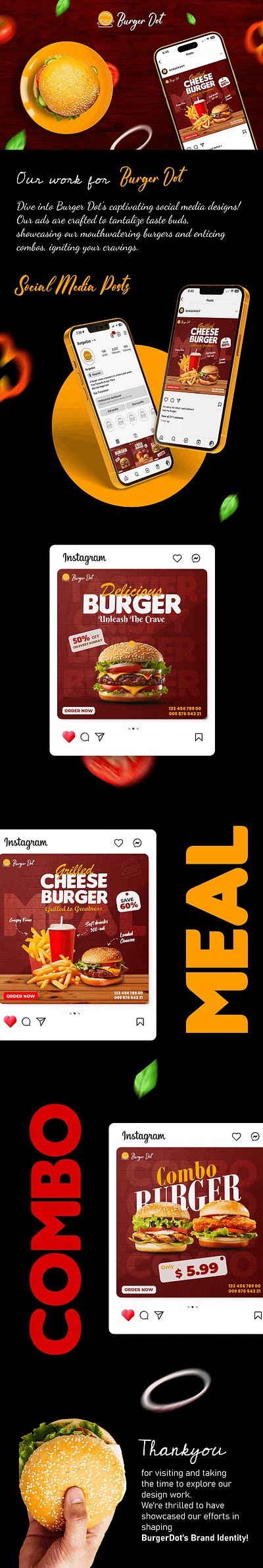 Burger Dot Branding 3d branding graphic design logo ui