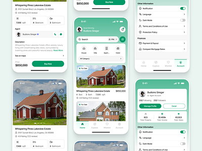 Slurups - Real Estate Apps apartment architecture booking booking home clean mobile ui find home home finder hotel interior ios app mobile apps profile page properties property real estate app rent residence uiux mobile vektora villa