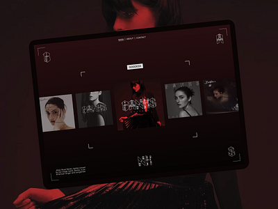 Singer Banks - Modern Experimental Aesthetic Website aesthetic artist banks case study clean dailyui dark design elegan experimantal figma modern music red singer ui ux web design website website designer