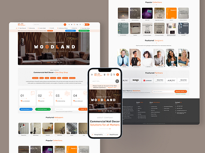 Wall Decor ecommerce ui wallpaper web layout website design