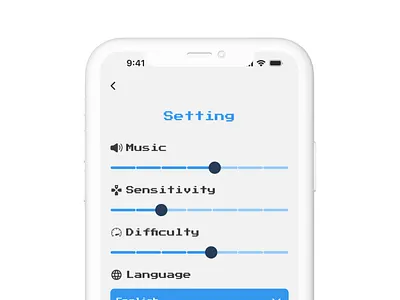 Game setting UI graphic design settings ui ui007 ux