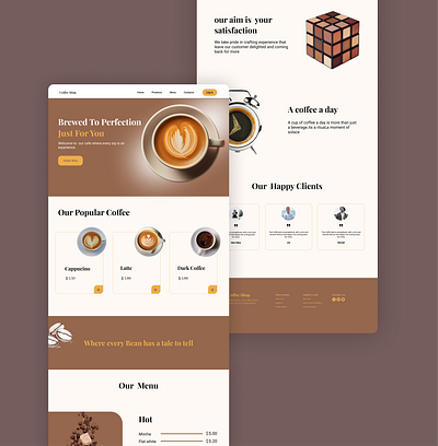 Coffee Shop || Landing page exploration cafe landing page cafe vibes coffee culture coffee lovers coffee shop coffee shop website design dribble showcase e commerce fresh design landing page landing page design ui ui design uiux design user interface visual design web design website design