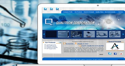 Qualitron Corporation 3d animation branding graphic design logo motion graphics ui