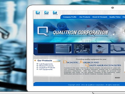 Qualitron Corporation 3d animation branding graphic design logo motion graphics ui