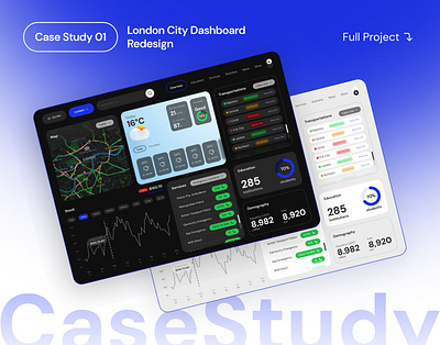 London City Dashboard Case Study & Redesign adobesajjad case study city dashboard dashboard london city dashboard redesign ui ui design uiuxdesign ux ux design