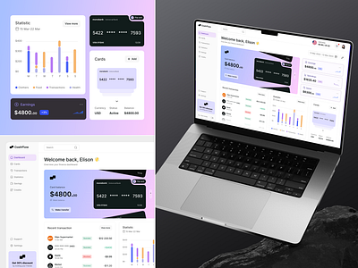 Cash Flow - Payment System banking system credit cards dashboard design digital finance pay product design transactions ui ux web