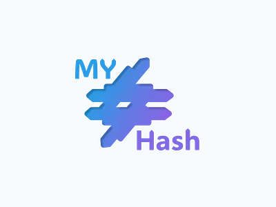 MyHash Logo figma figma design hashtag logo ui ui design