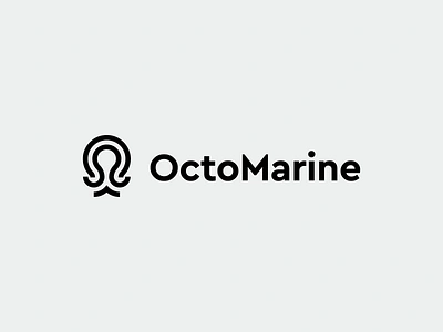 Octomarine Logo Design abstract ai logo animal logo branding clever finance logo fintech logo growth logo logo minimal nature logo ocean logo octopus saas logo sea logo tech logo typeface wave logo