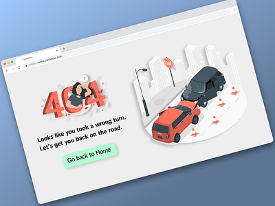 Day 8: 404 Page Design – Daily UI Challenge