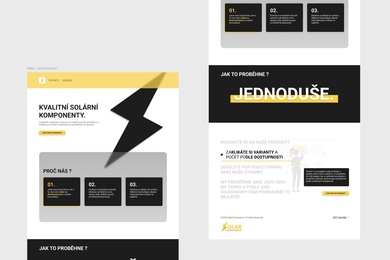 Example of SOLAR COMPONENTS - redesign