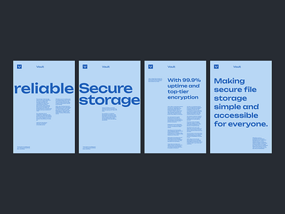 Vault Posters cloud cloud storage graphic design poster quetratech storage type typography typography poster vault