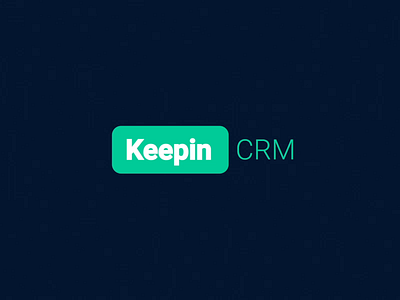 Keepin CRM (logo animation) 2d animation after effects animation branding design graphic design illustration logo logo animation